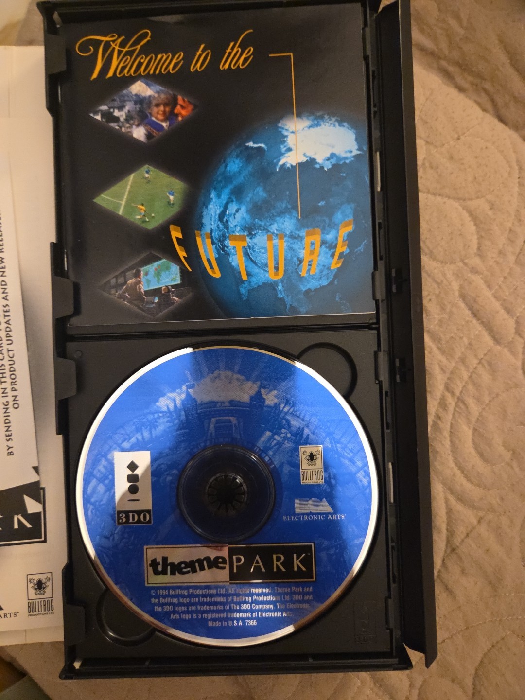 Theme Park for 3DO -Long Box Complete in Box (CIB) (3D0)