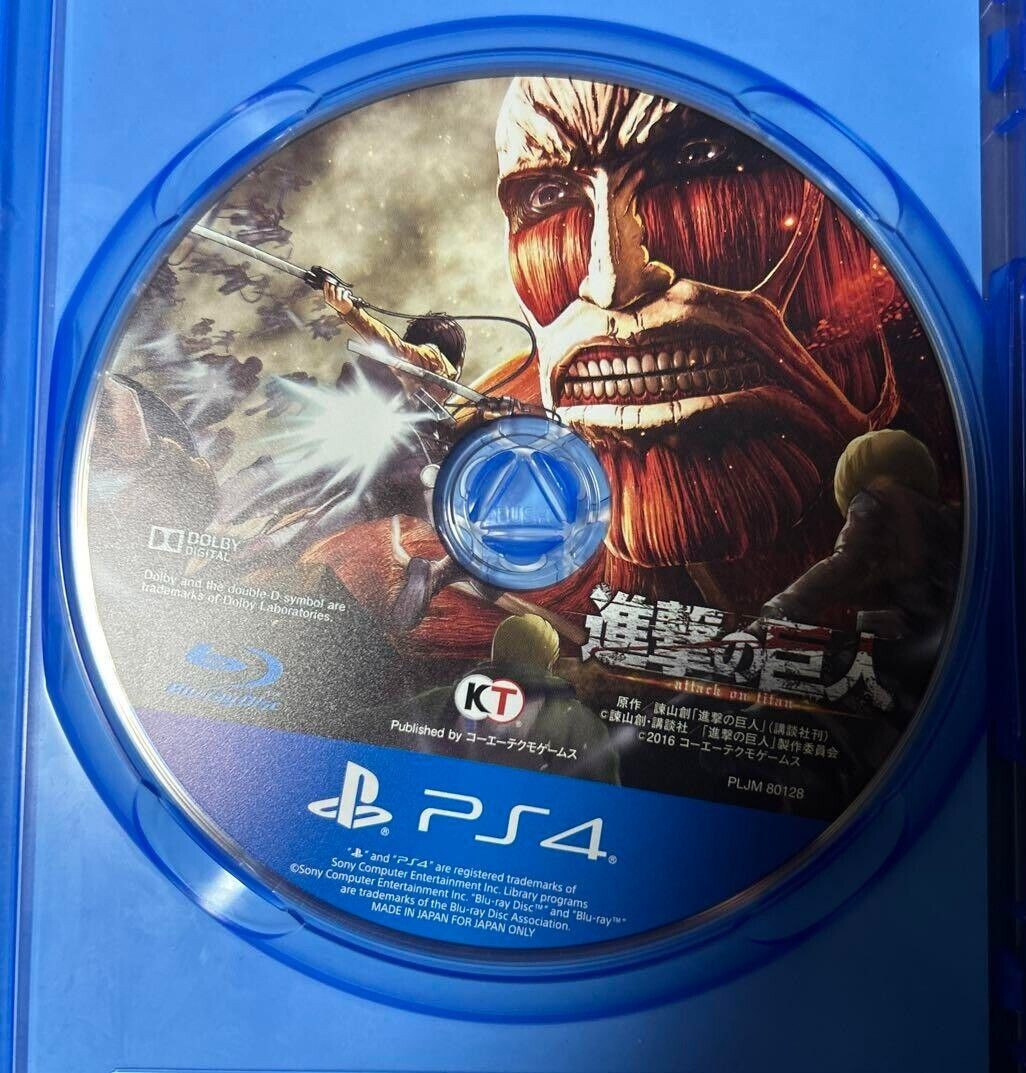 Lot 3 Attack On Titan 1 + 2 ＋The Final Battle set PS4 Shingeki no Kyojin Japan