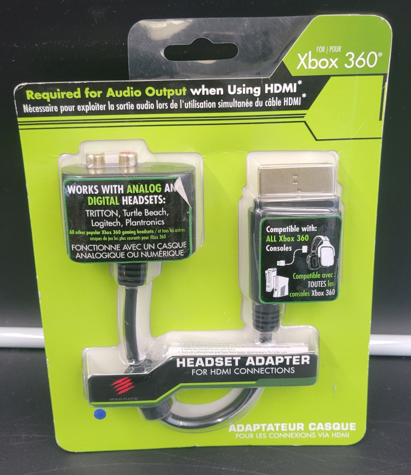 XBOX 360 Headset Adapter For HDMI Connections *BRAND NEW, SEALED*