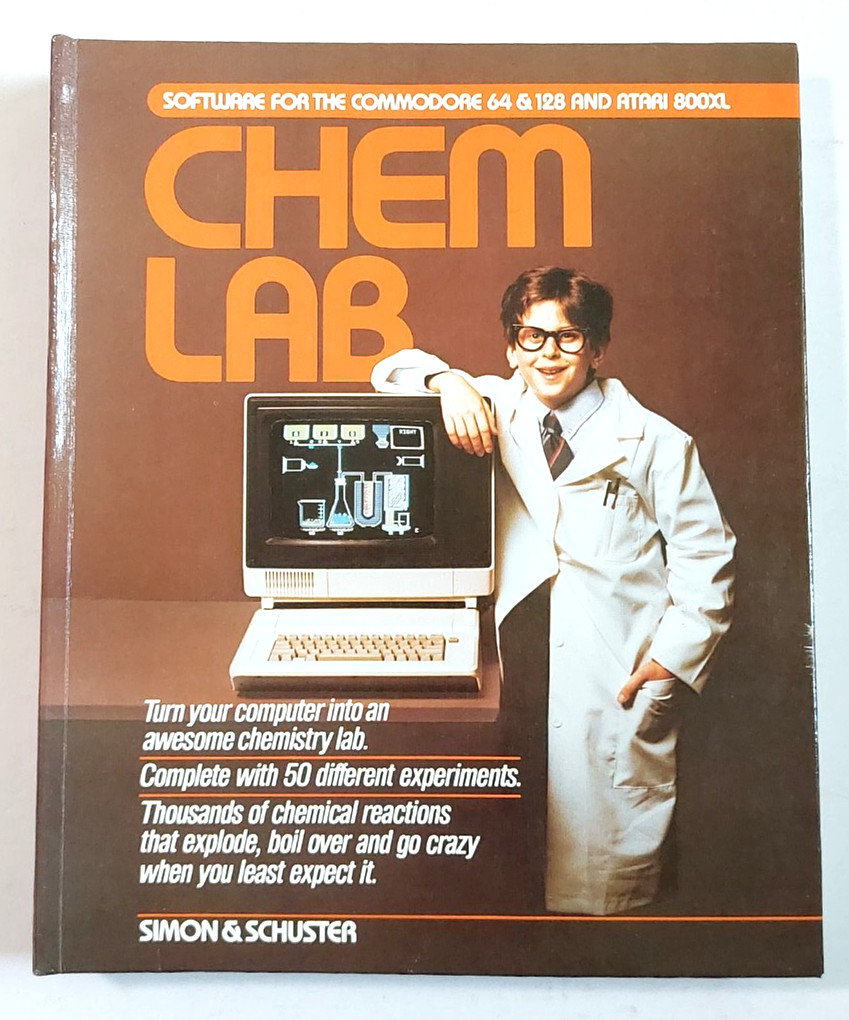 Chem Lab Commodore 64 CIB 1985 Simon & Schuster Children’s STEM Science Rare