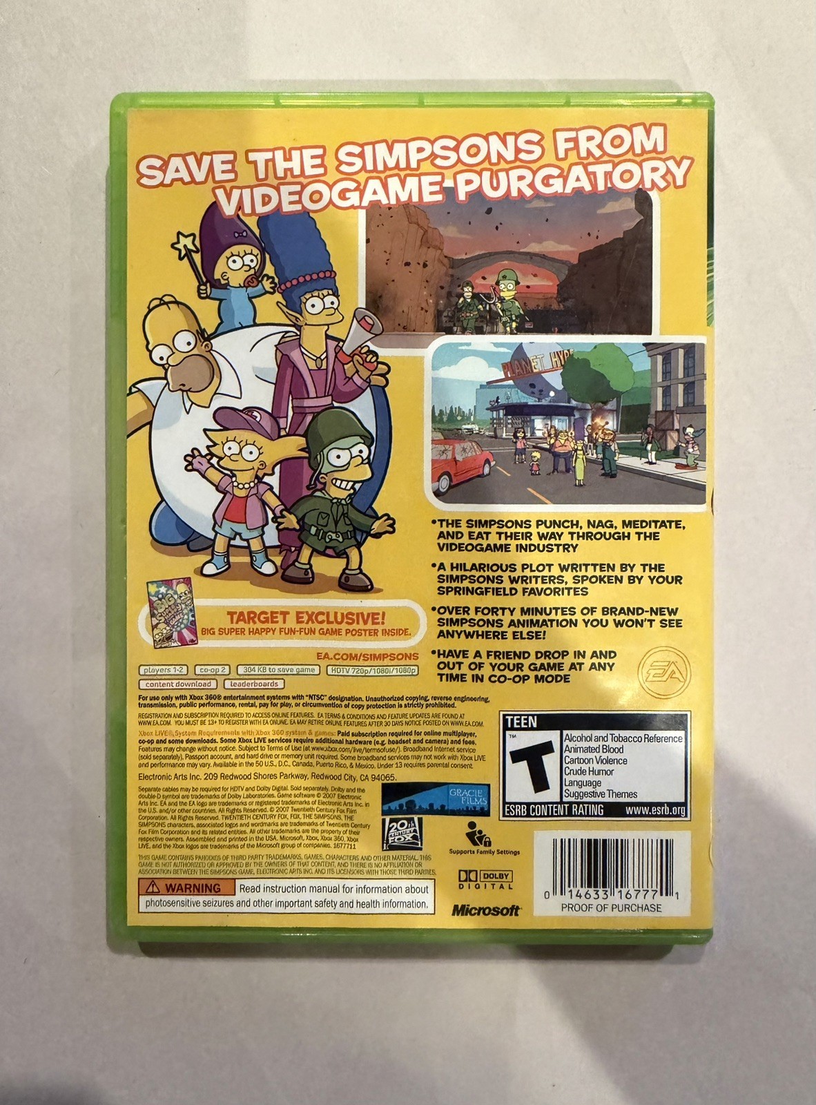 The Simpsons Game; CIB (Microsoft Xbox 360, 2007)