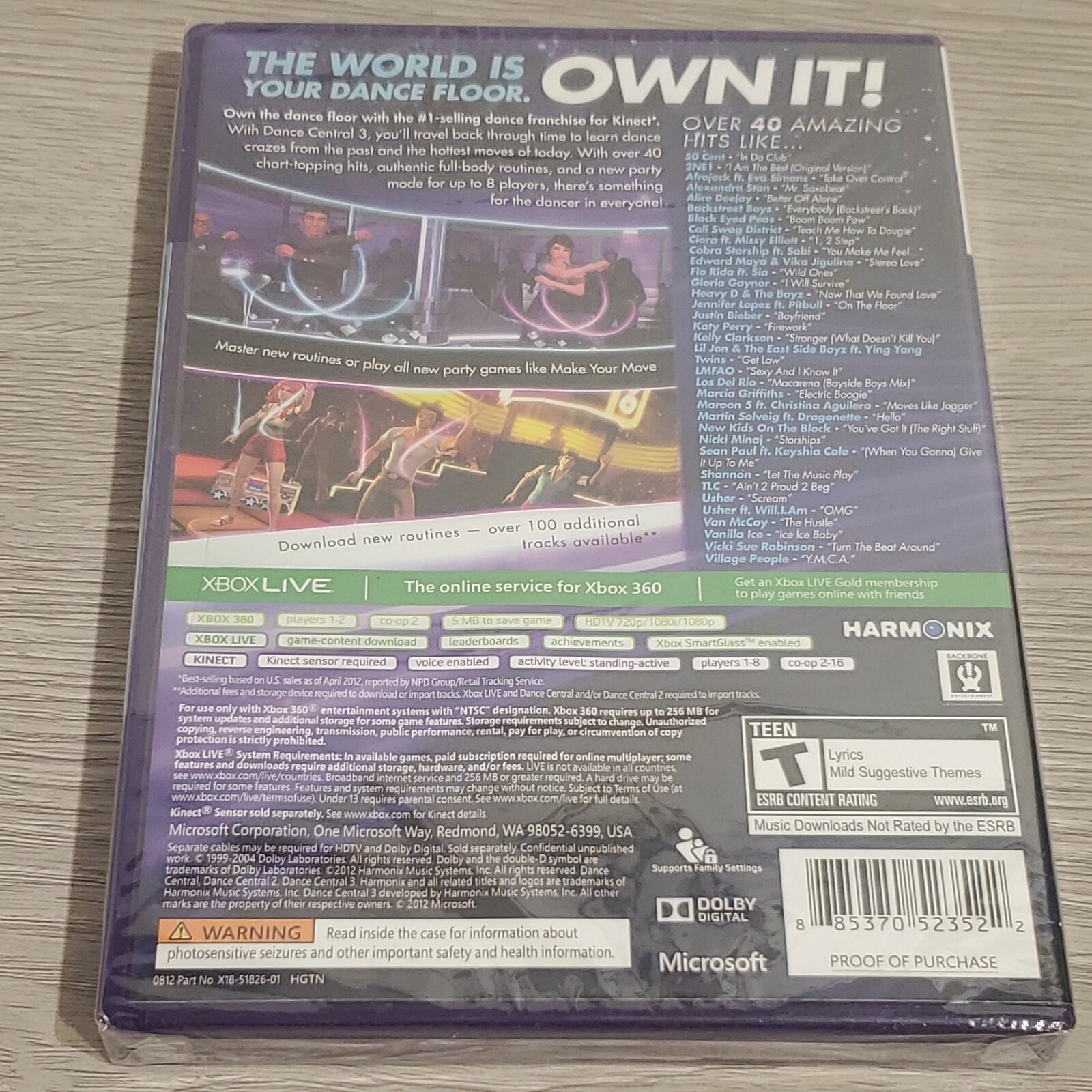 Dance Central 3 (Microsoft Xbox 360, Kinect, 2012) **BRAND NEW/SEALED**