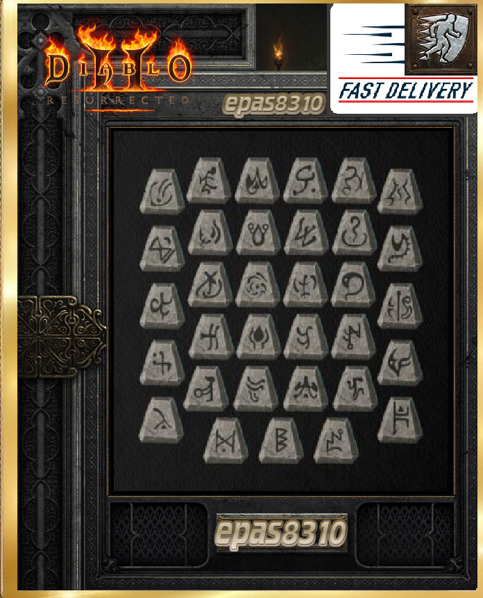 Diablo 2 Resurrected D2R SC LADDER✅PC✅ ~Select RUNES El-Zod~ All Regions! LADDER