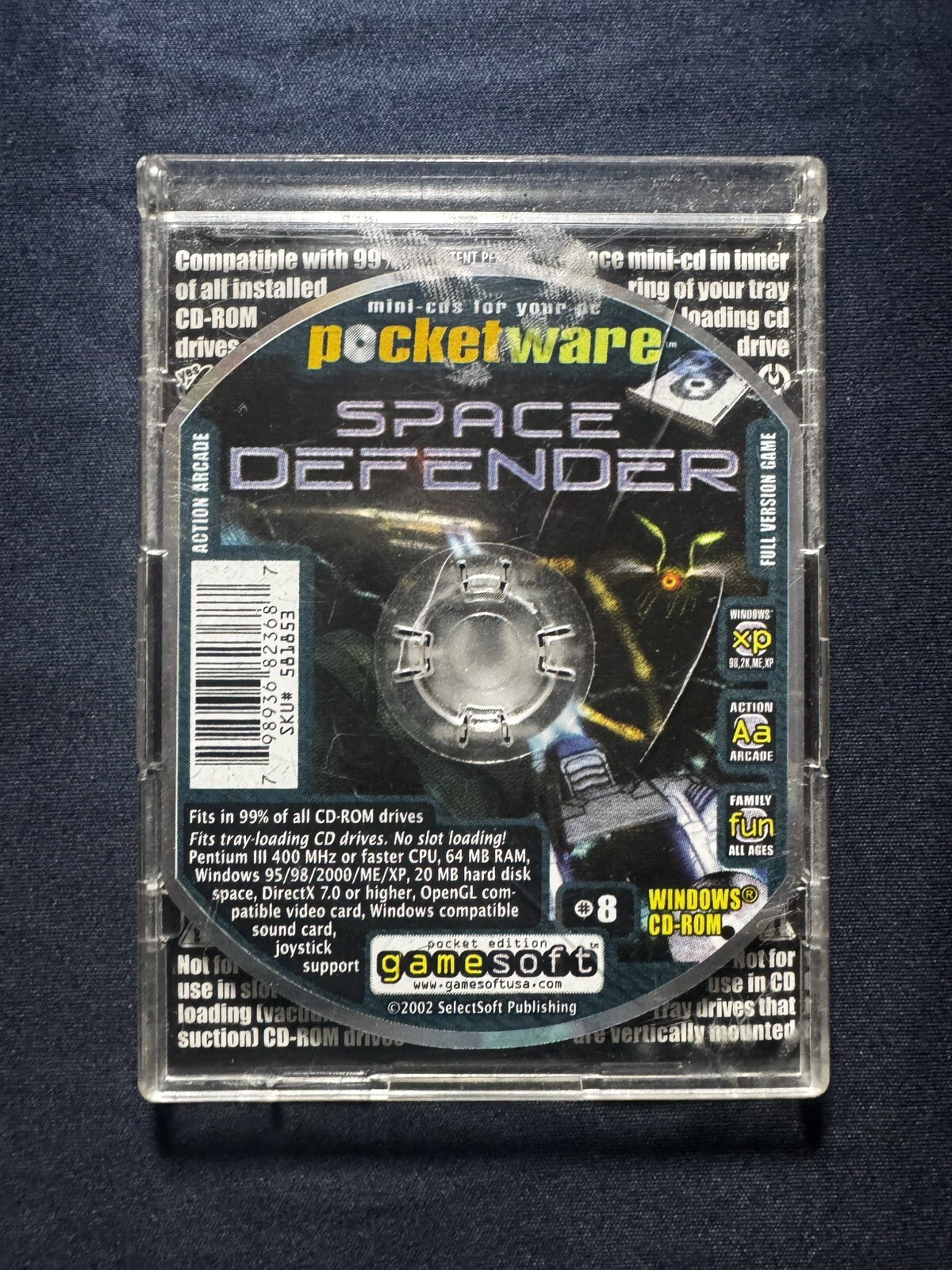 Space Defender – Pocketware Mini-CDs For Your PC Computer Game (Windows CD-ROM)