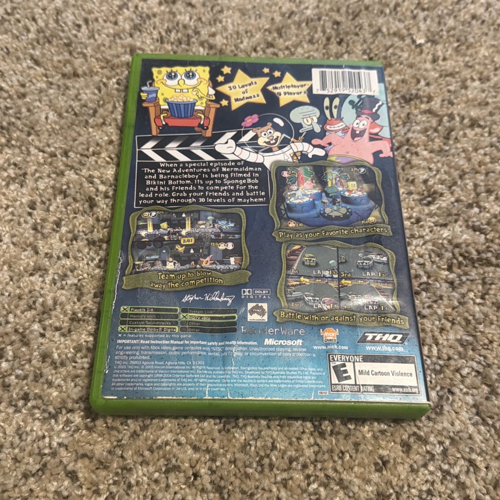 SpongeBob SquarePants: Lights, Camera, Pants (Microsoft Xbox, 2005)