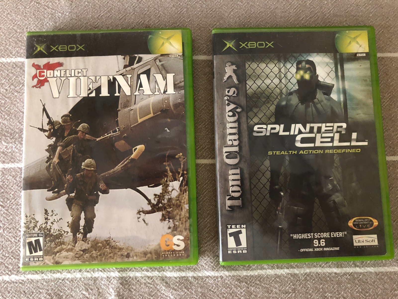 Conflict: Vietnam (Microsoft Xbox, 2004) AND Tom Clancy Splinter Cell 2002 CIB
