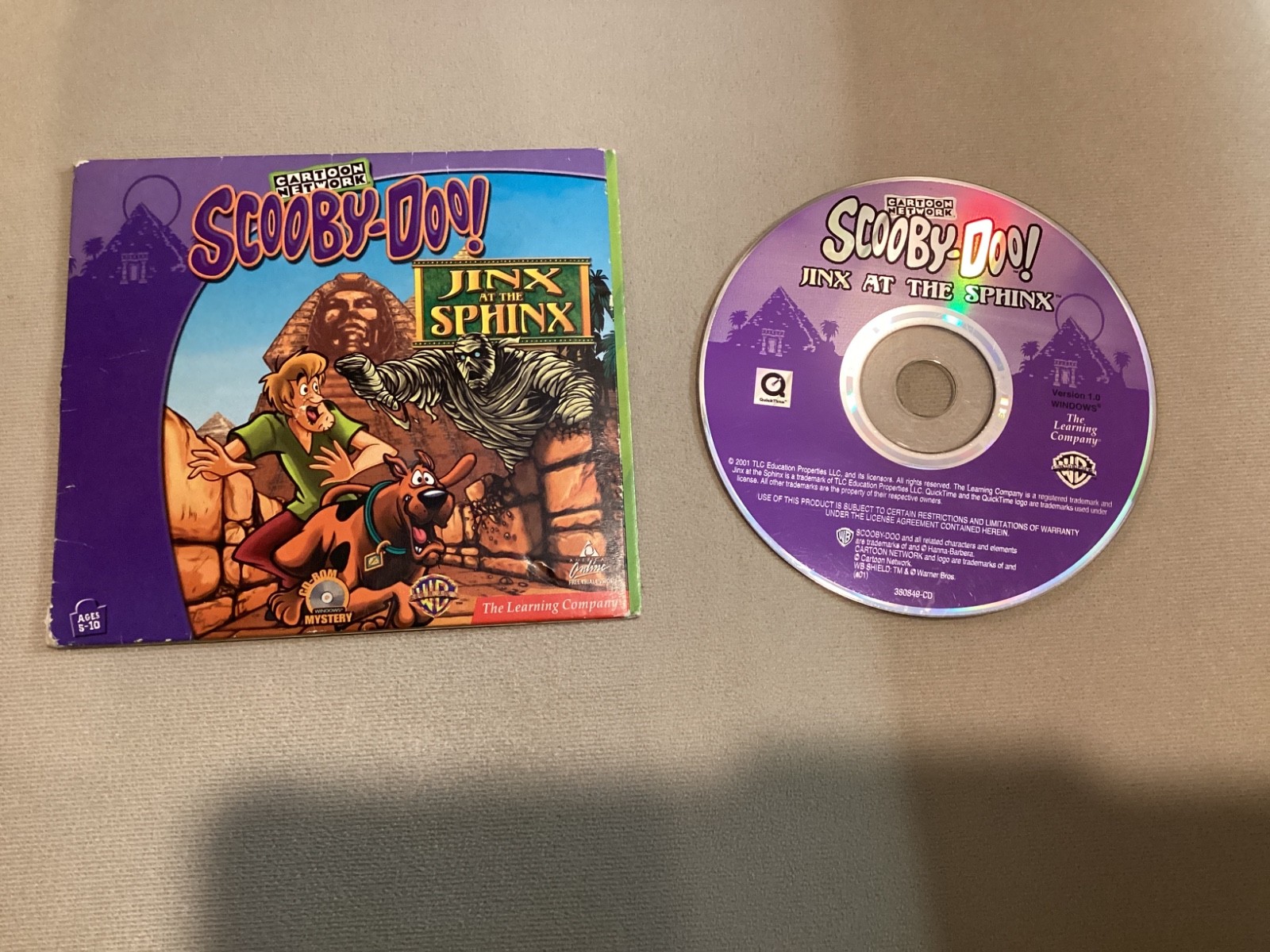 SCOOBY-DOO Jinx At The Sphinx PC Game 2004 The Learning Company Warner Brothers
