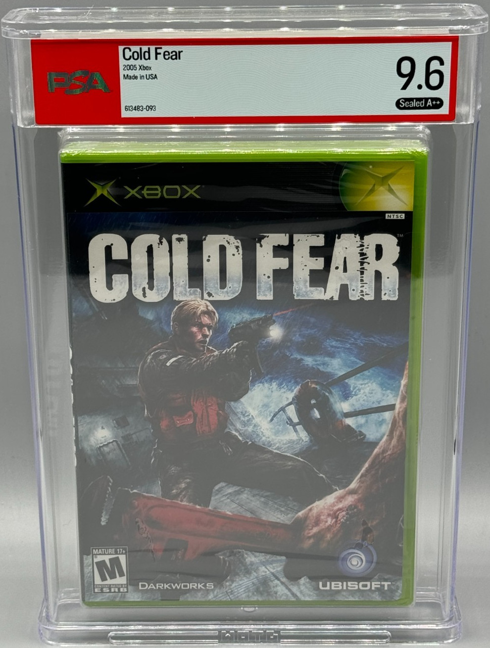 Cold Fear Microsoft Xbox Sealed New PSA 9.6 A++ Graded NOT WATA Ubisoft
