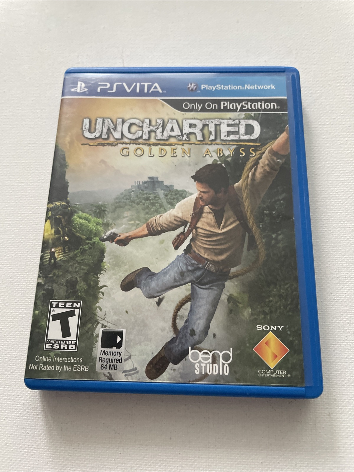 Uncharted: Golden Abyss (PlayStation Vita, 2012) Tested And Working Plastic Case
