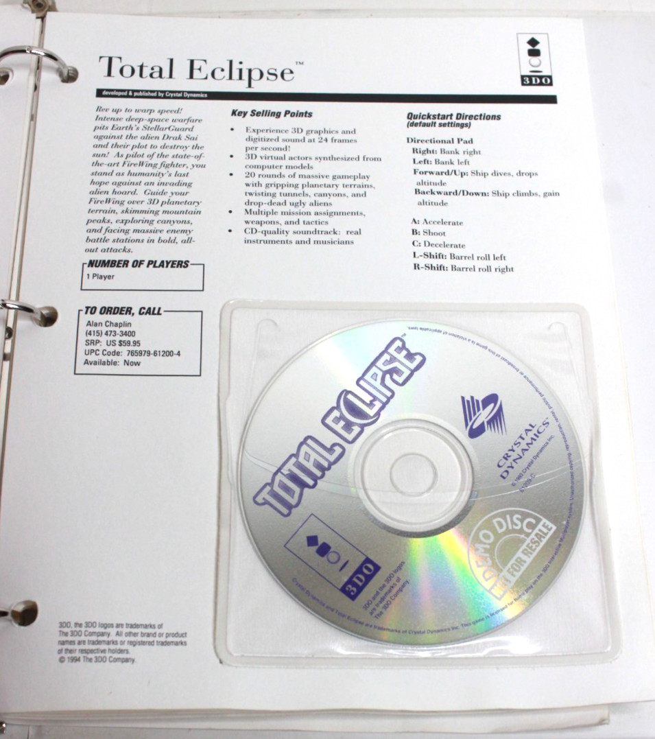 Panasonic 3do Demo Disc Program CDS