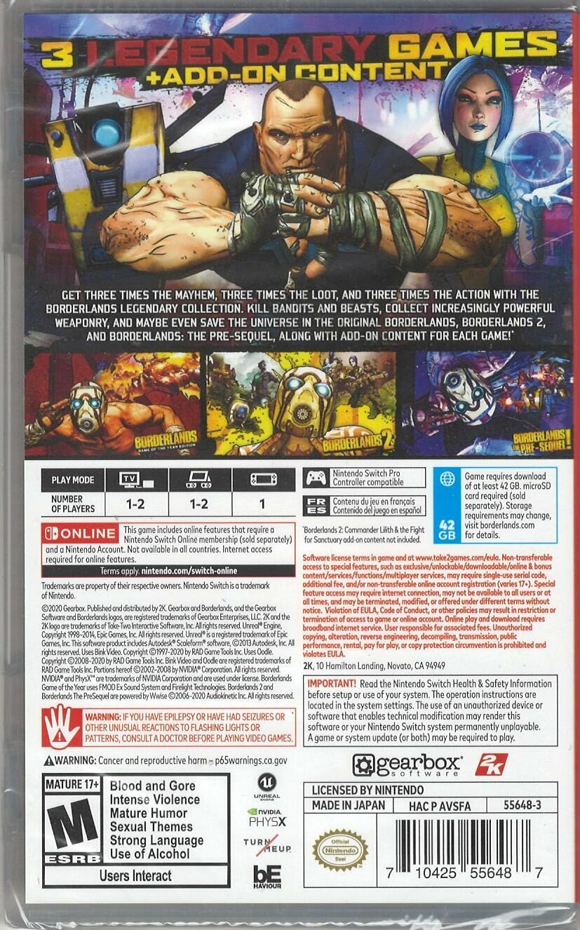Borderlands Legendary Collection – Nintendo Switch