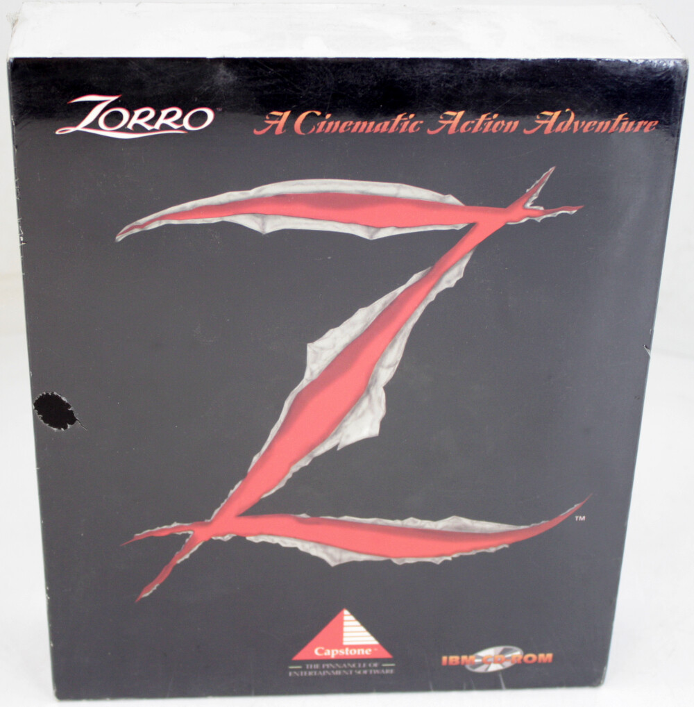 Zorro – A Cinematic Action Adventure (CD-ROM) [IBM – PC – DOS] New Sealed 1995