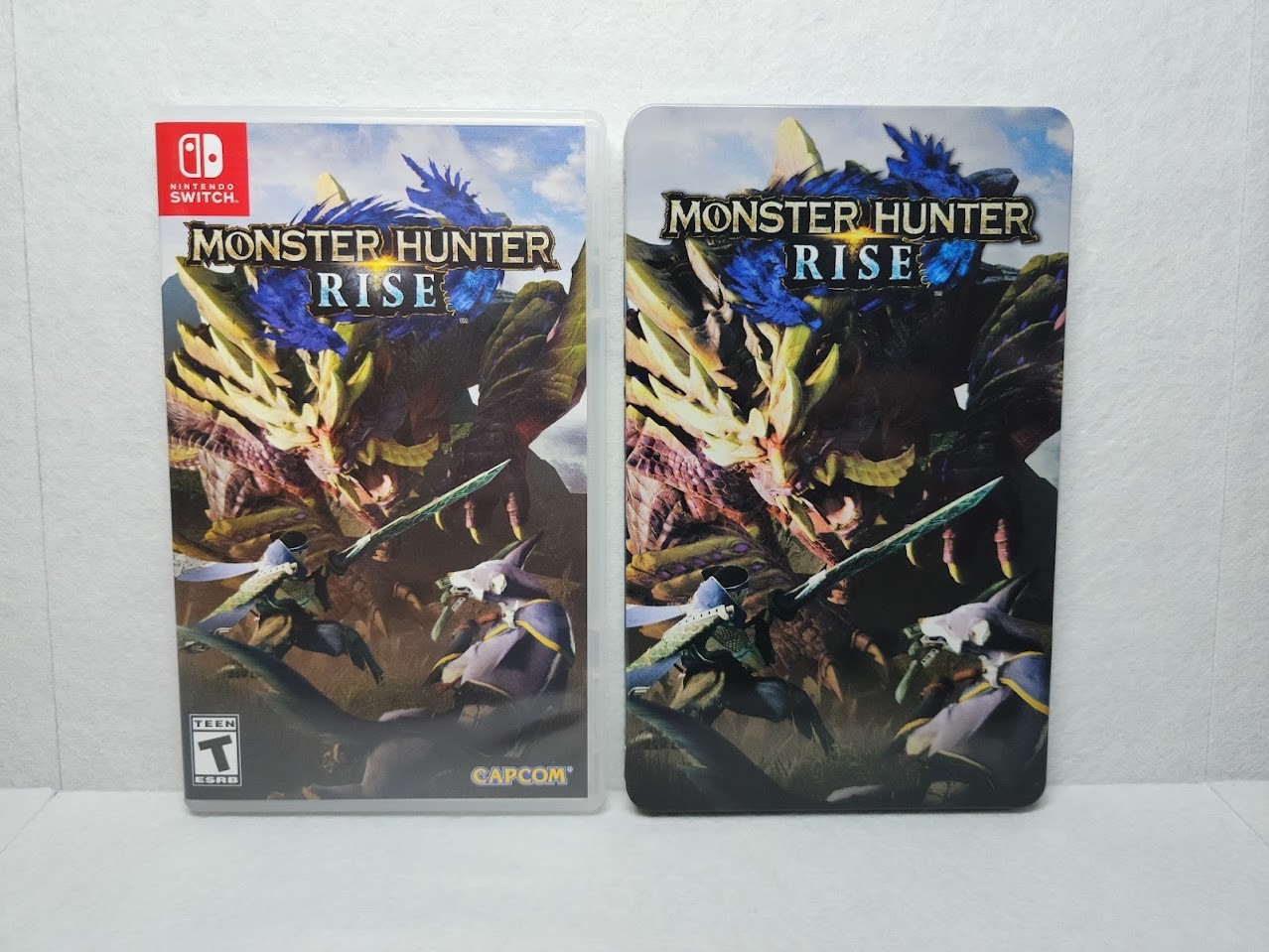 Monster Hunter Rise Nintendo Switch and SteelBook BUNDLE *NEVER USED*