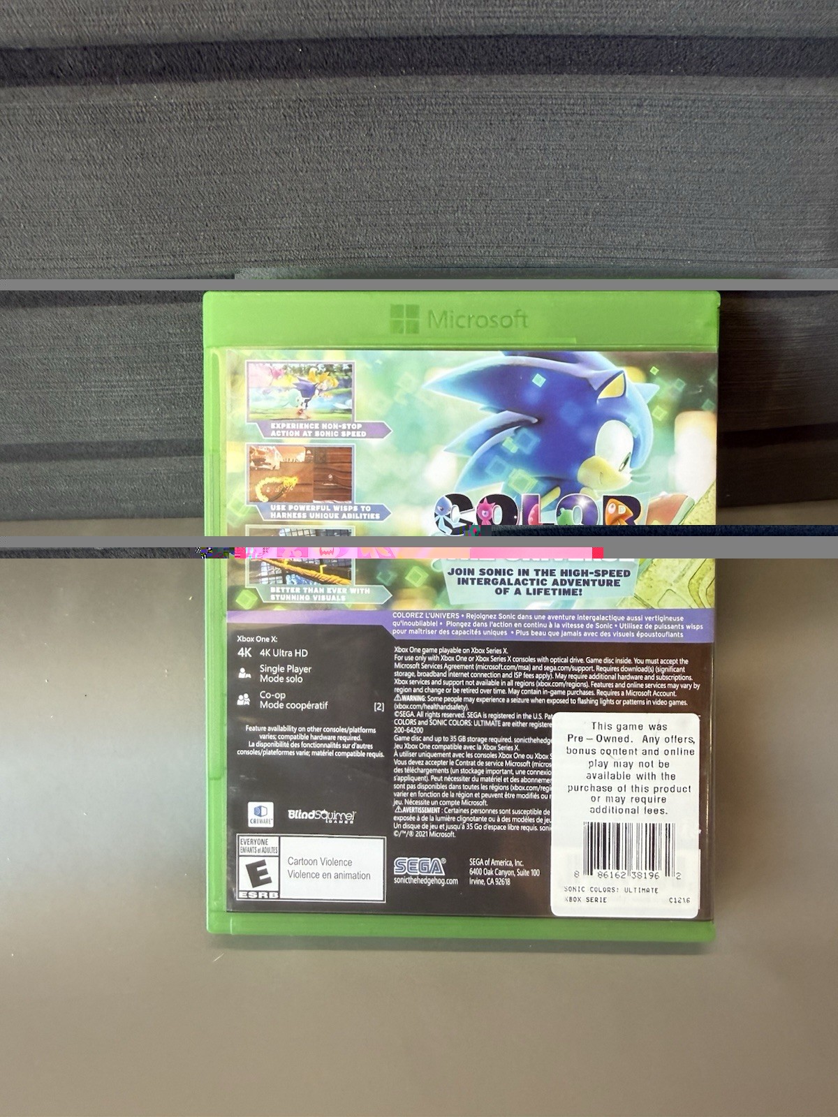 Sonic Colors Ultimate – ( Xbox One / Xbox Series X ) Complete Tested Working