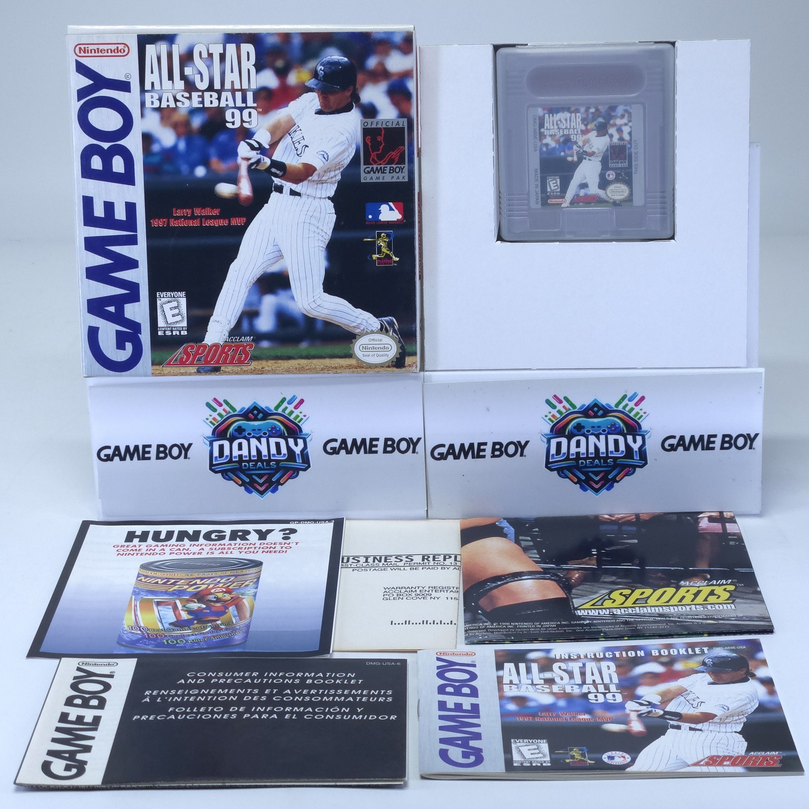 All-Star Baseball 99 GB W/ Poster + Manual + Inserts – GameBoy