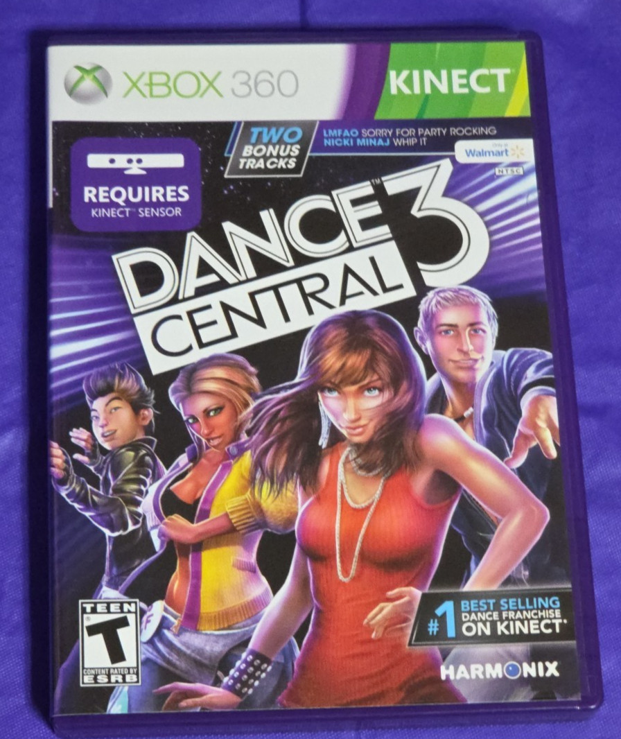 Dance Central 3 Xbox 360 includes Case, Game Disc, and Cards