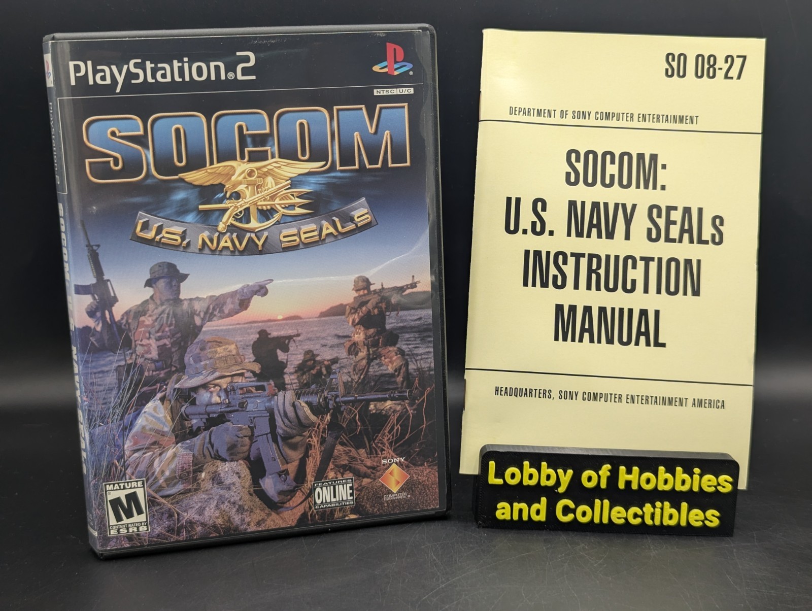 SOCOM: U.S. Navy SEALs ( Sony PlayStation 2 PS2 ) CIB – Near Mint Disc – Tested