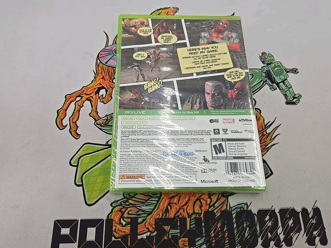 Deadpool – Microsoft Xbox 360 – Tested & Working – Sealed (See Photos Of Seal)