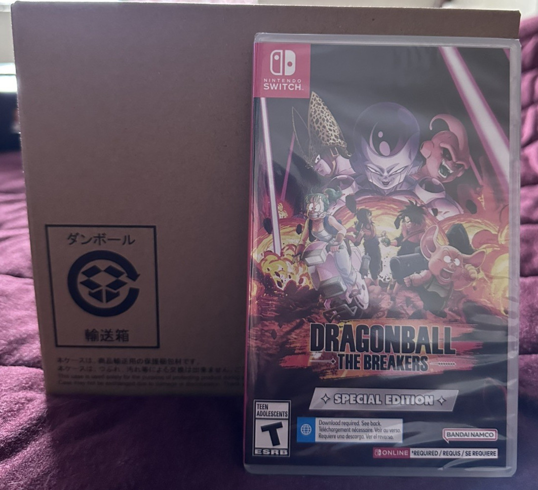 Dragon Ball The Breakers Limited Edition Nintendo Switch Sealed New Cell Shell