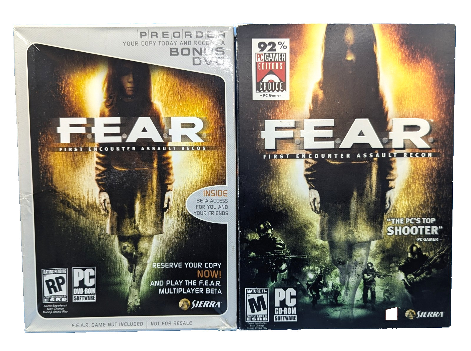F.E.A.R. First Encounter Assault Recon Windows PC GAME w/ BONUS DVD BUNDLE