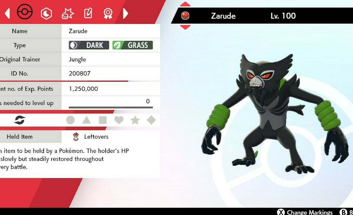 Pokemon Sword/Shield 6IV ZARUDE 2020 MOVIE EVENT Pokemon Secrets of the Jungle