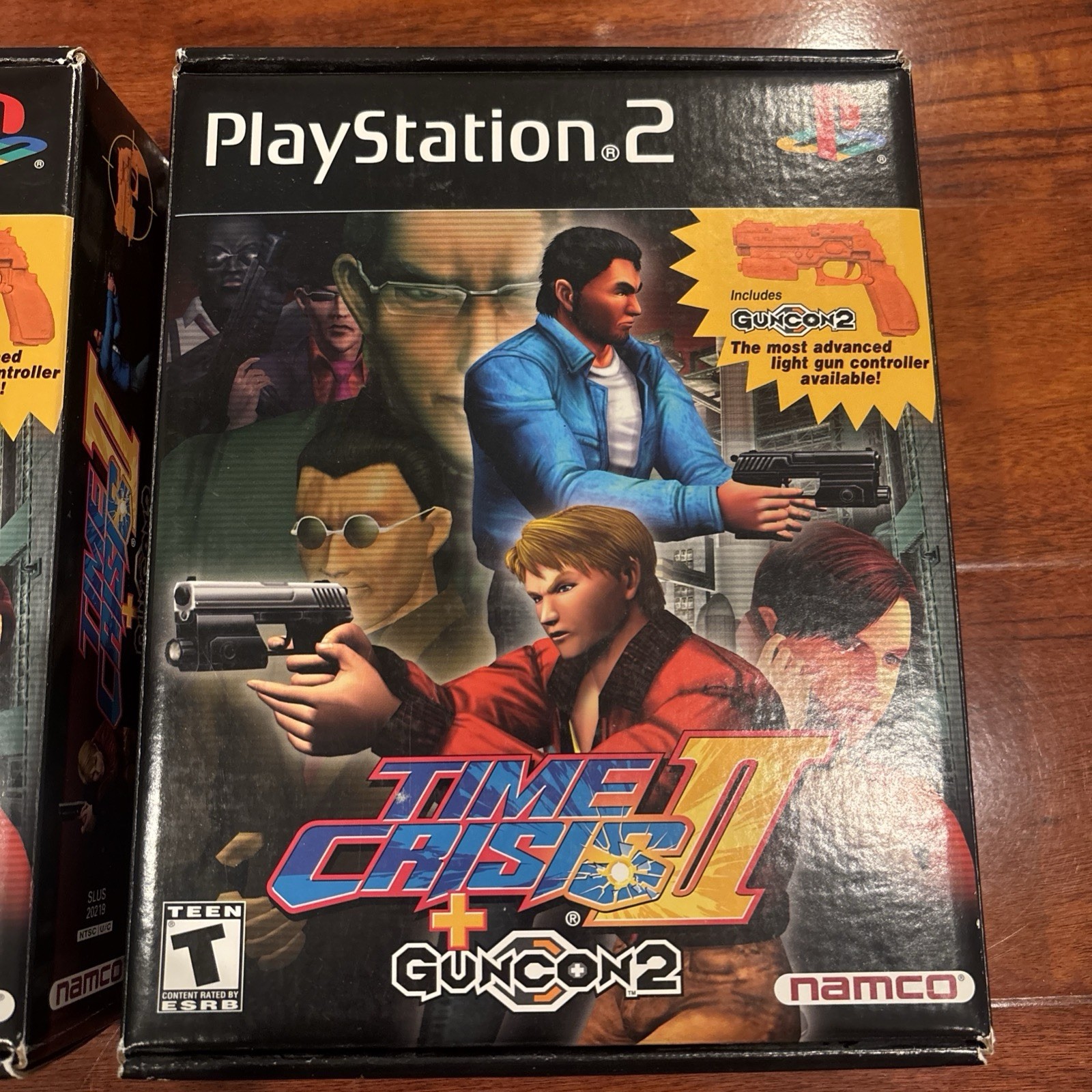 VERY GOOD USED Time Crisis II Game Two GunCon2 Sets Playstation PS2 FREE SHIP