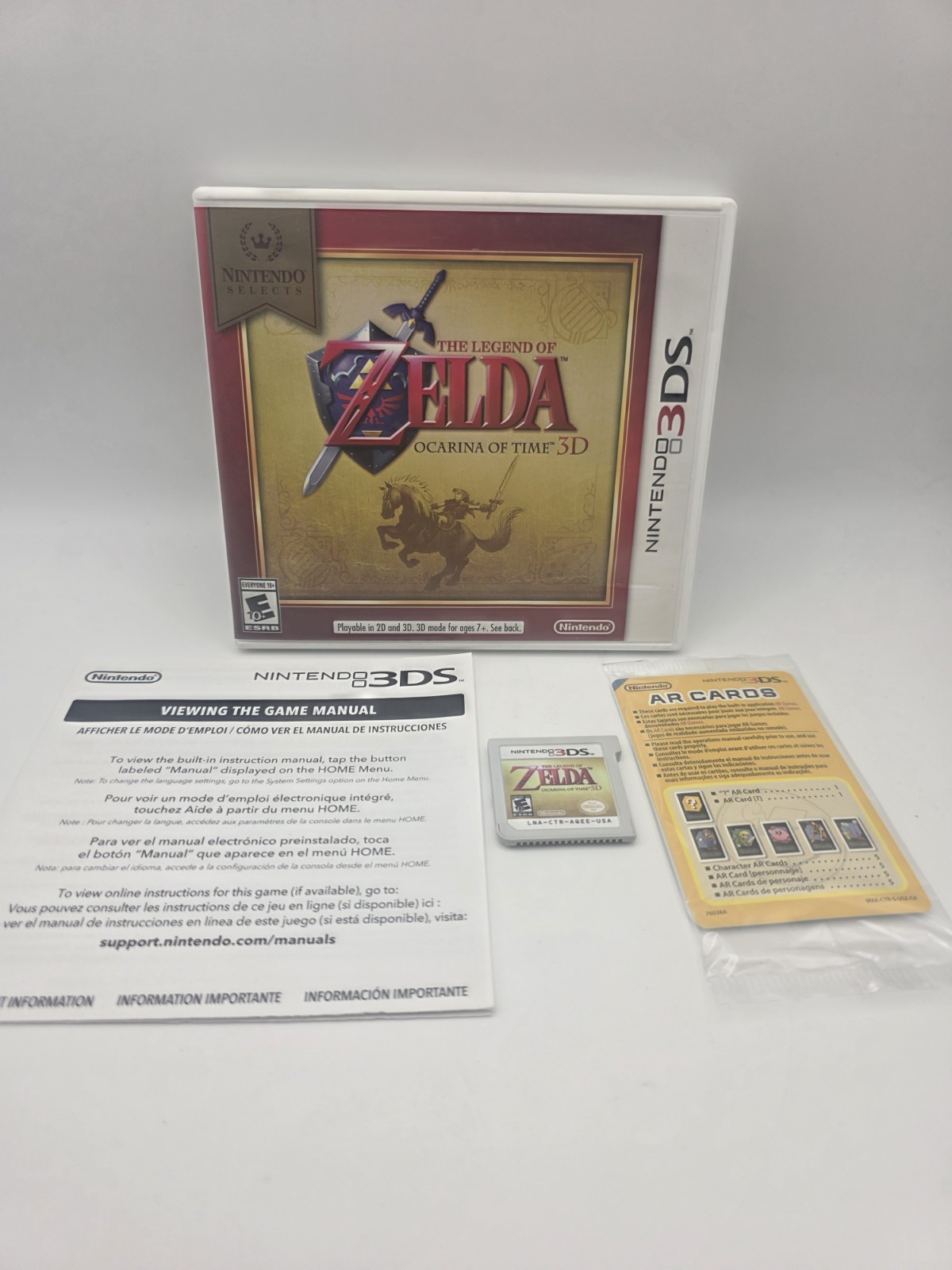 The Legend of Zelda: Ocarina of Time 3D (Nintendo 3DS, 2011) CIB Tested & Workin