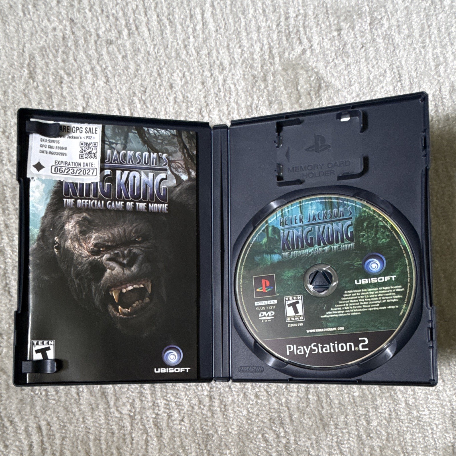 Ubisoft Peter Jackson’s King Kong: The Official Movie Game PS2 NTSC-U/C (Manual)