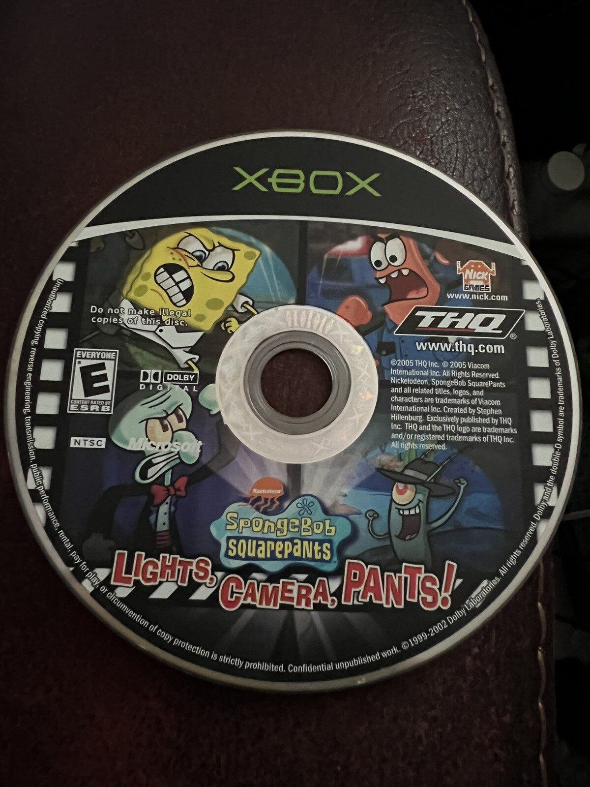 SpongeBob SquarePants: Lights, Camera, Pants (Microsoft Xbox, 2005)