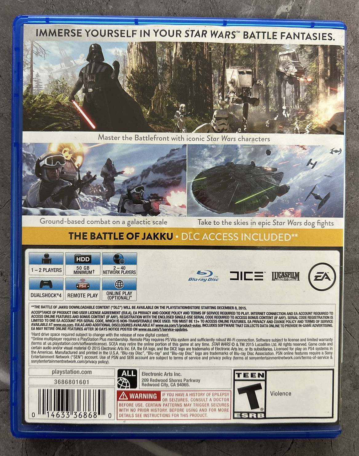 Star Wars Battlefront | CIB Complete | Sony PlayStation 4 | Fast shipping!