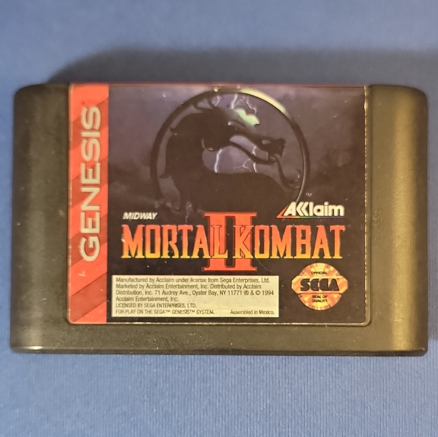 Mortal Kombat II SegaGenesis Mortal Kombat Series Fighting 1994
