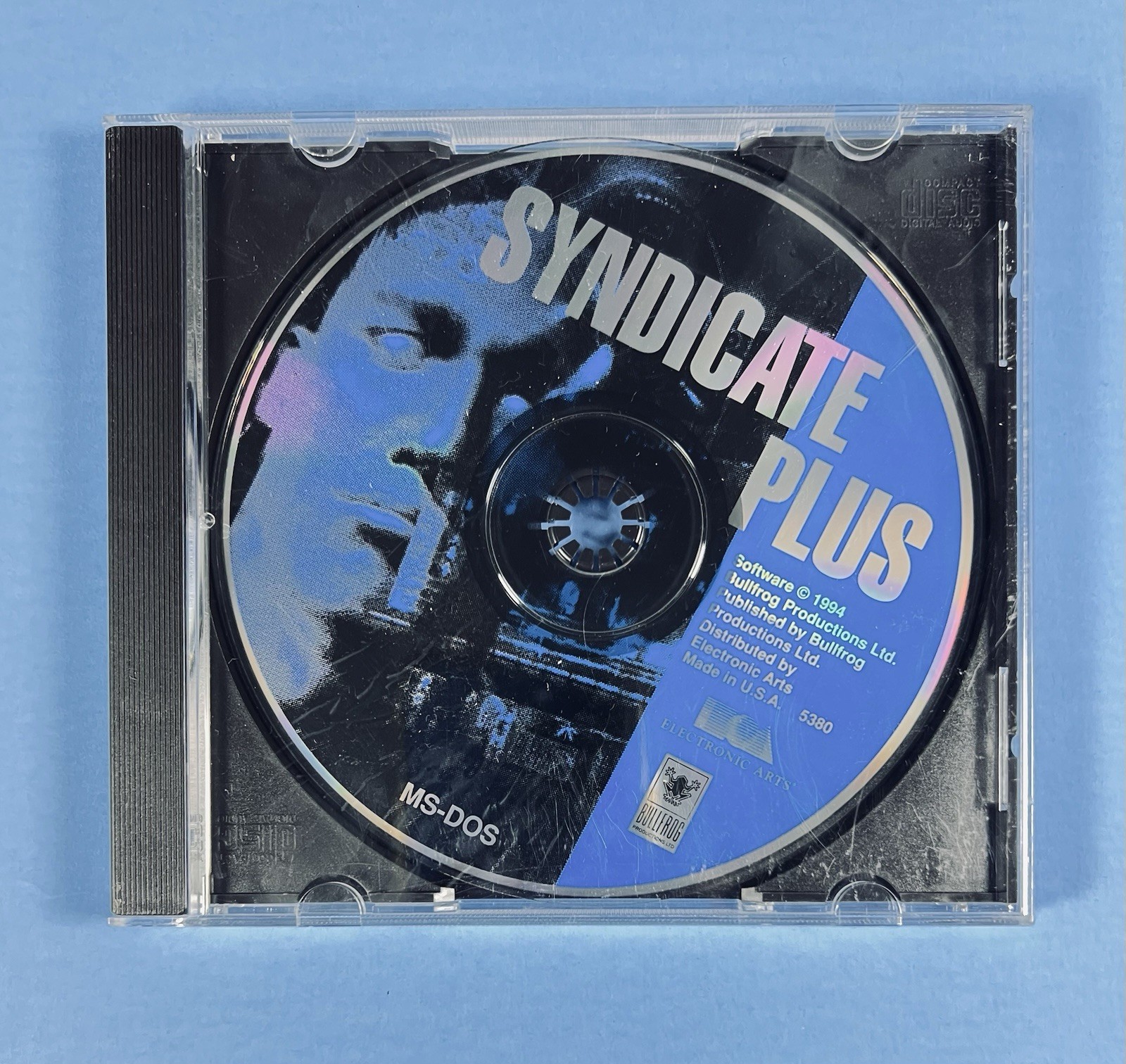Syndicate Plus MS-DOS PC CD-ROM Video Game 1994 Bullfrog Electronic Arts Disc