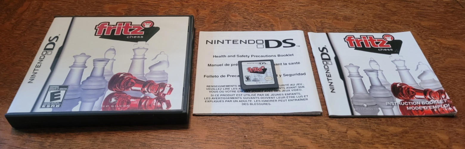 FRITZ CHESS (Nintendo DS 2DS 3DS) COMPLETE TESTED RARE CIB Game Deep Silver 2009