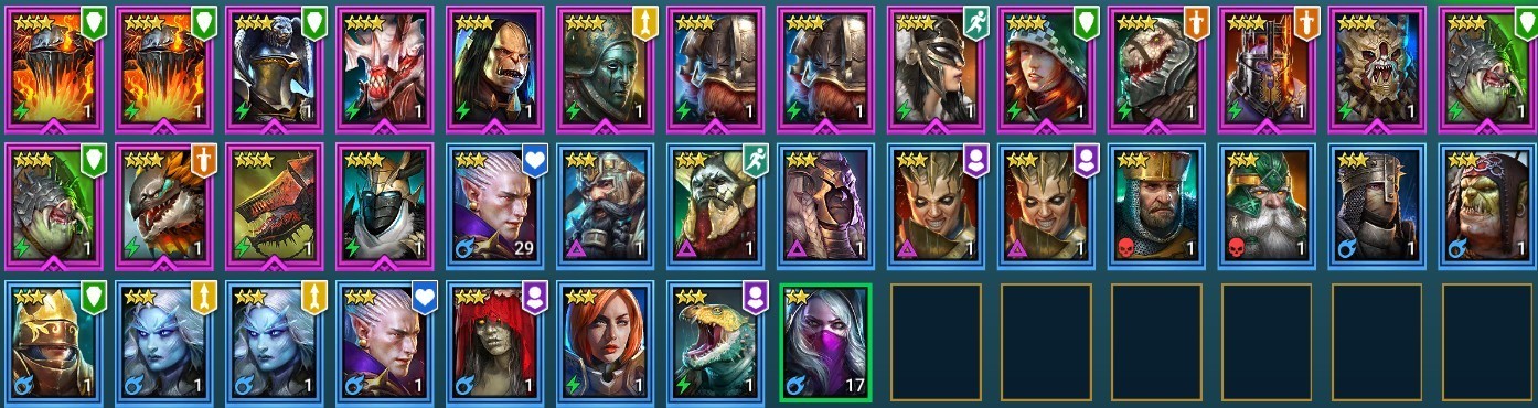 Raid Shadow Legends | Starter Mythical – Nais : 95k energy / 27 Legendary