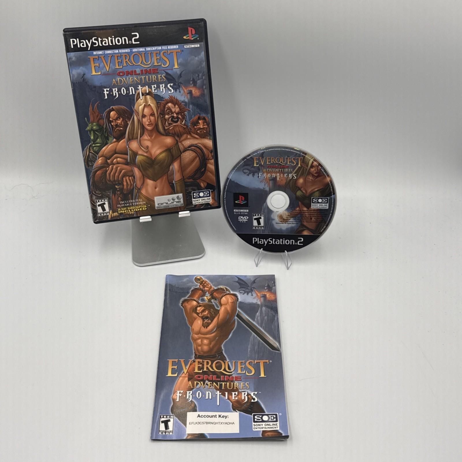 EverQuest Online Adventures Frontiers (Sony PlayStation 2 PS2, 2003) CIB Tested