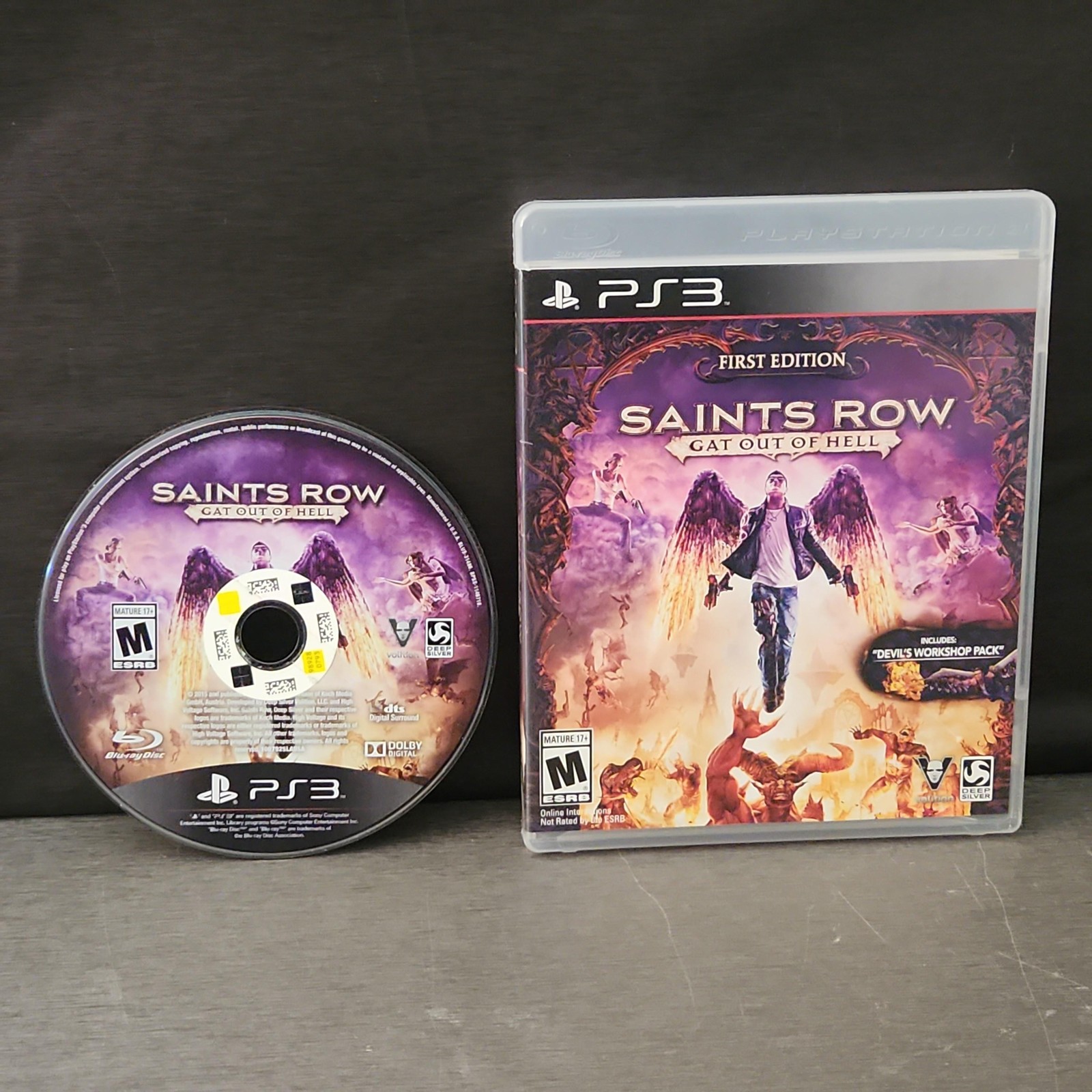 Saints Row Gat Out Of Hell Sony PlayStation 3 PS3 Game First Edition Deep Silver