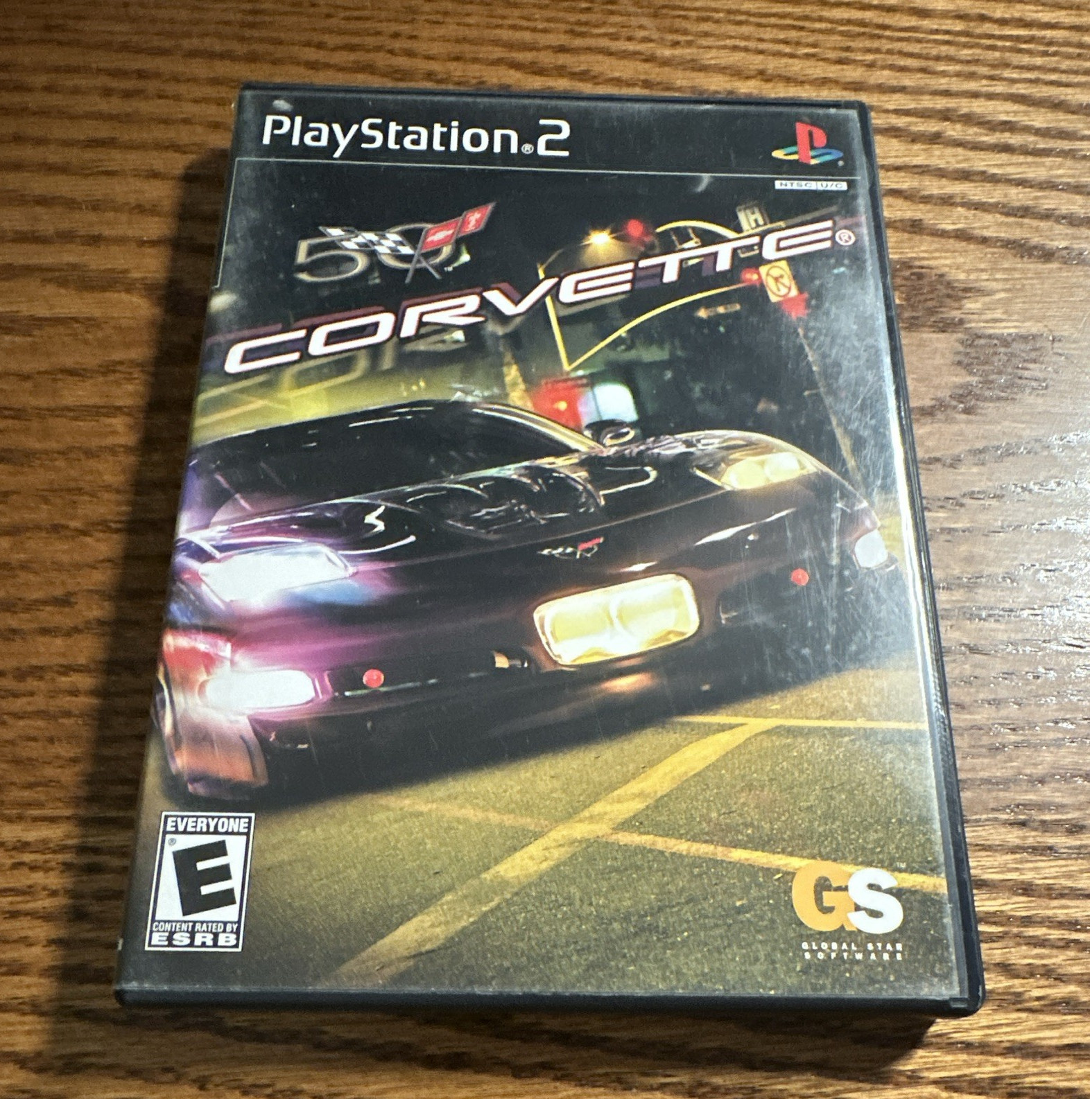 Global Star Software Corvette PS2 NTSC-U/C E Case & Disc