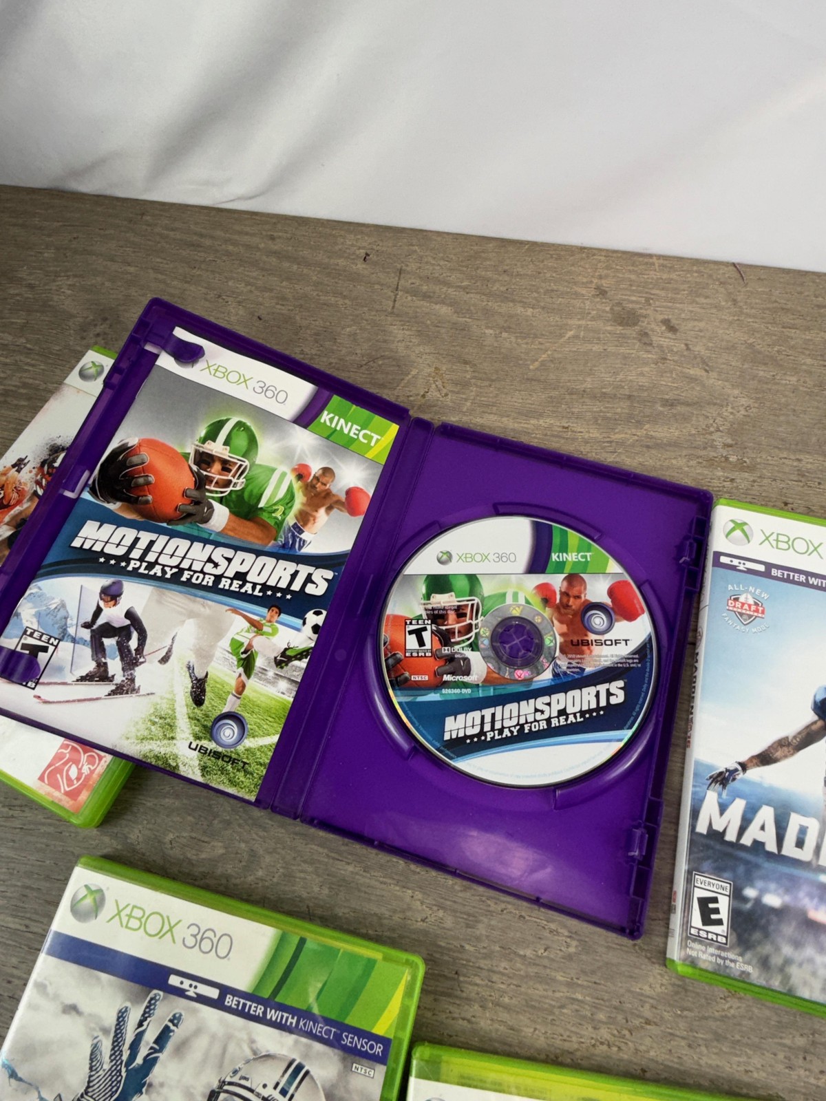 Madden NFL 12 13 15 16 MotionSports Microsoft Xbox 360 Lot 5 Games EA Sports