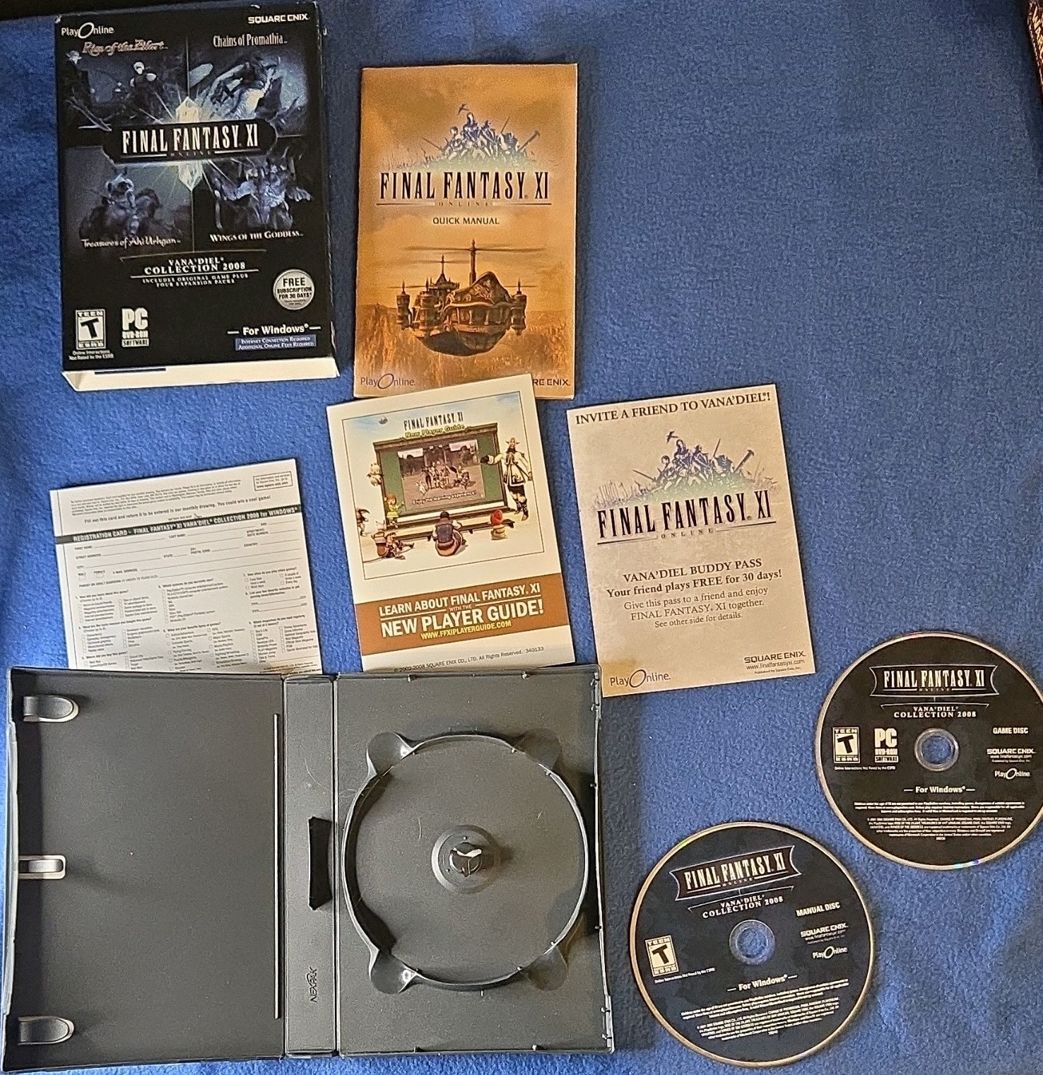 Square Enix Final Fantasy XI Online PC 2008 Role Playing MMORPG Pre-owned