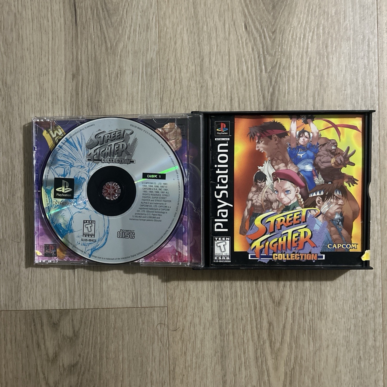 Street Fighter Collection (SONY PlayStation 1, 1997) Complete