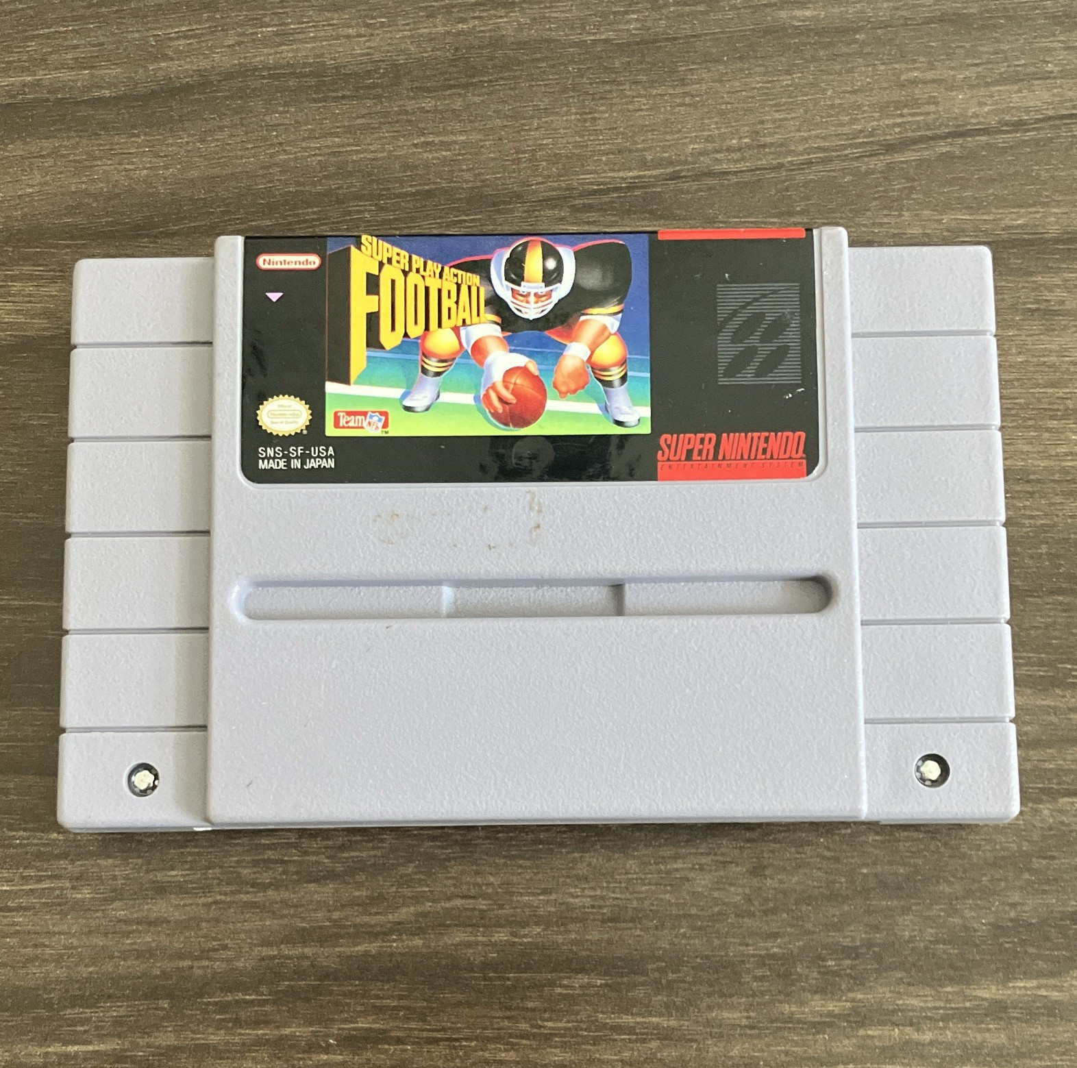 Super Play Action Football Nintendo SNES, NOT Tested, Game Only