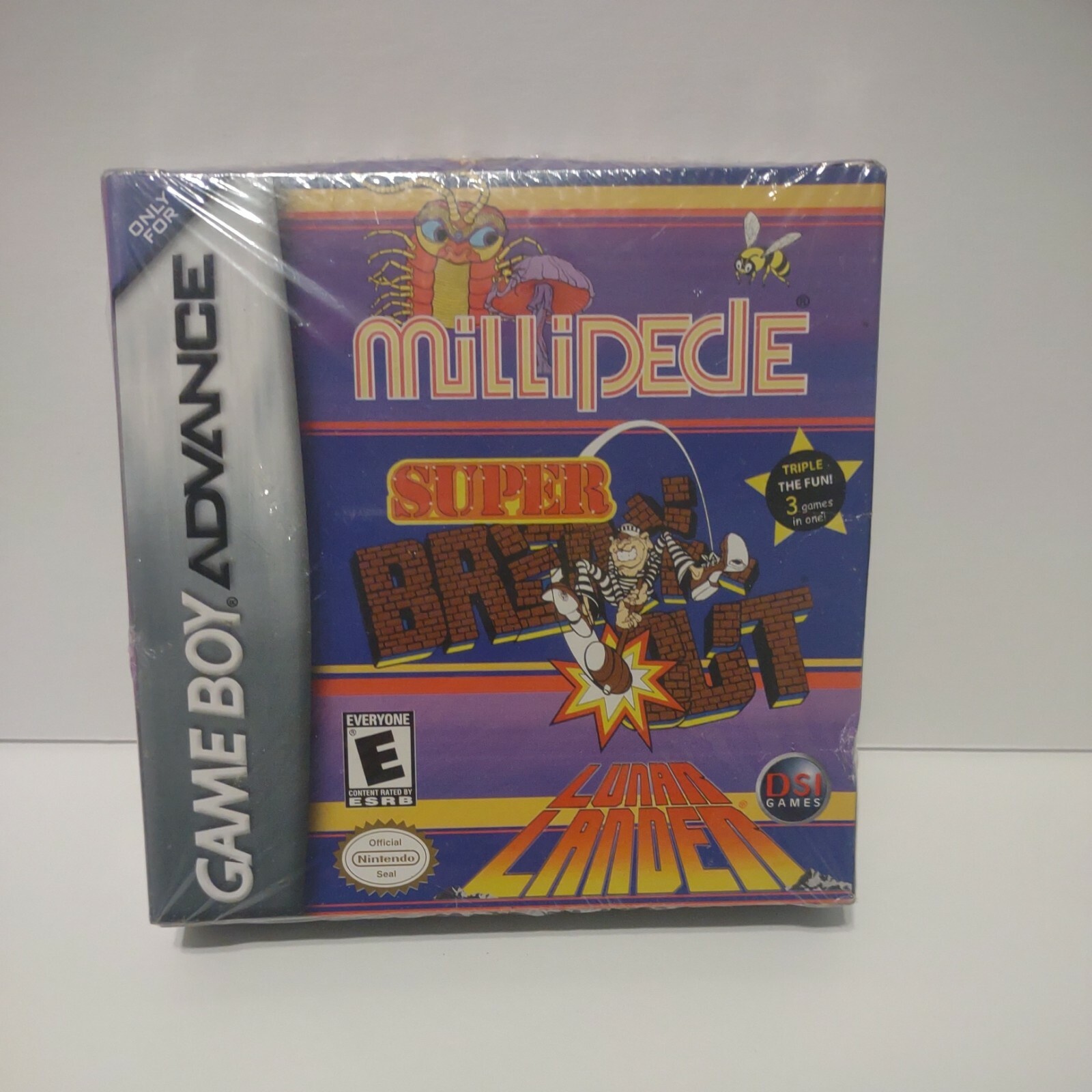 Super Breakout/Lunar Lander/Millipede – Nintendo Game Boy Advance Brand New
