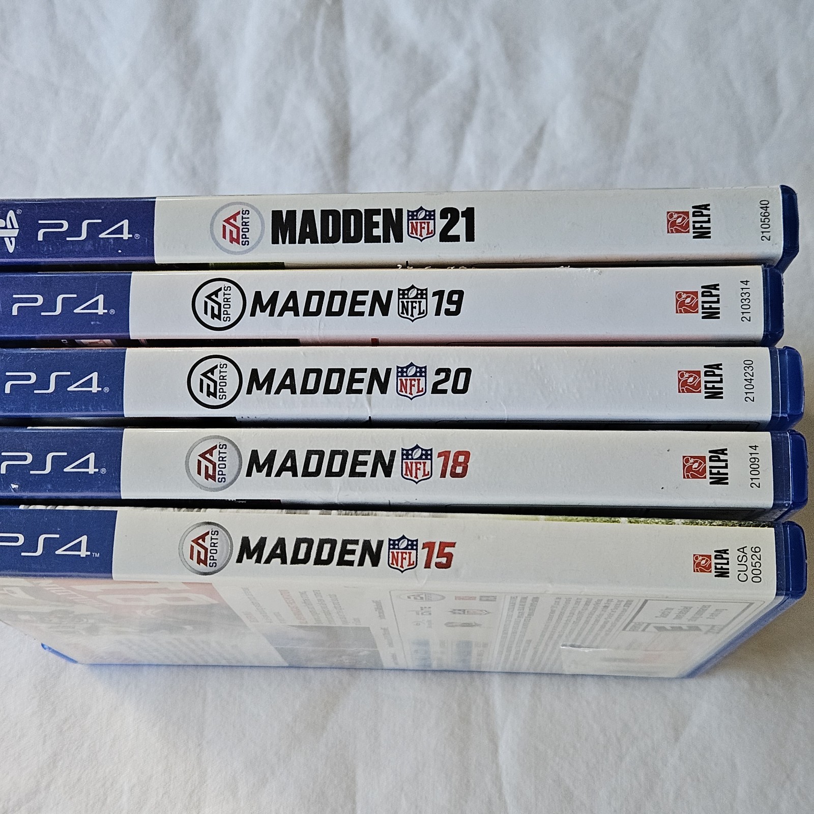PS4 LOT of 5 Madden NFL 15 18 19 20 21 Football Game Sony PlayStation 4 CIB