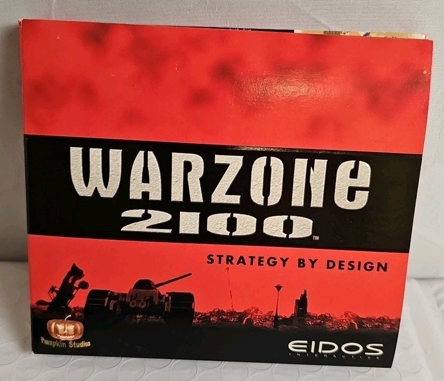 Warzone 2100 (PC, 1999, Eidos) Big Box Display Complete 3 Discs Manual & Inserts