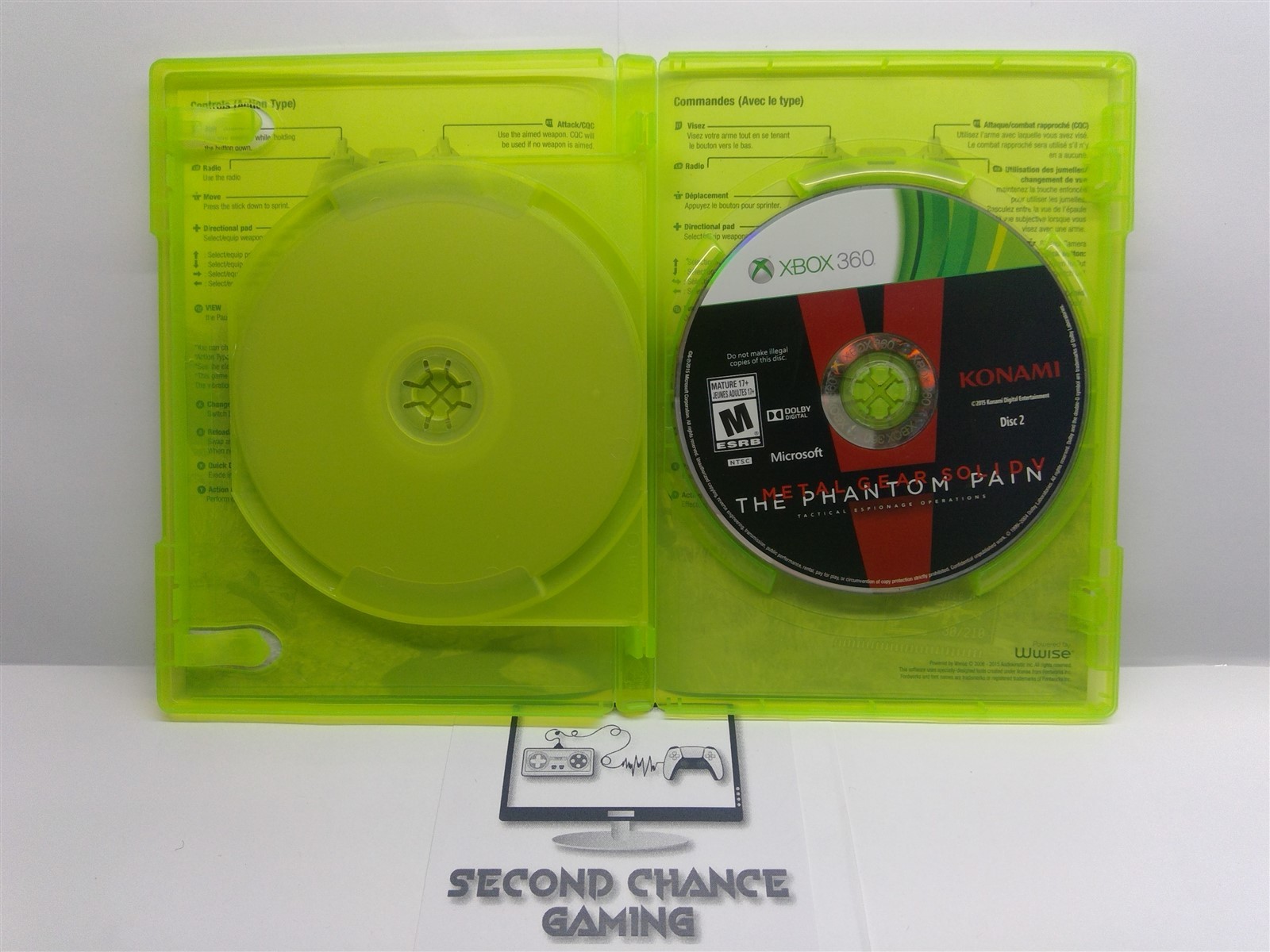 Metal Gear Solid V: The Phantom Pain Day One Edition (Xbox 360 2015) Complete