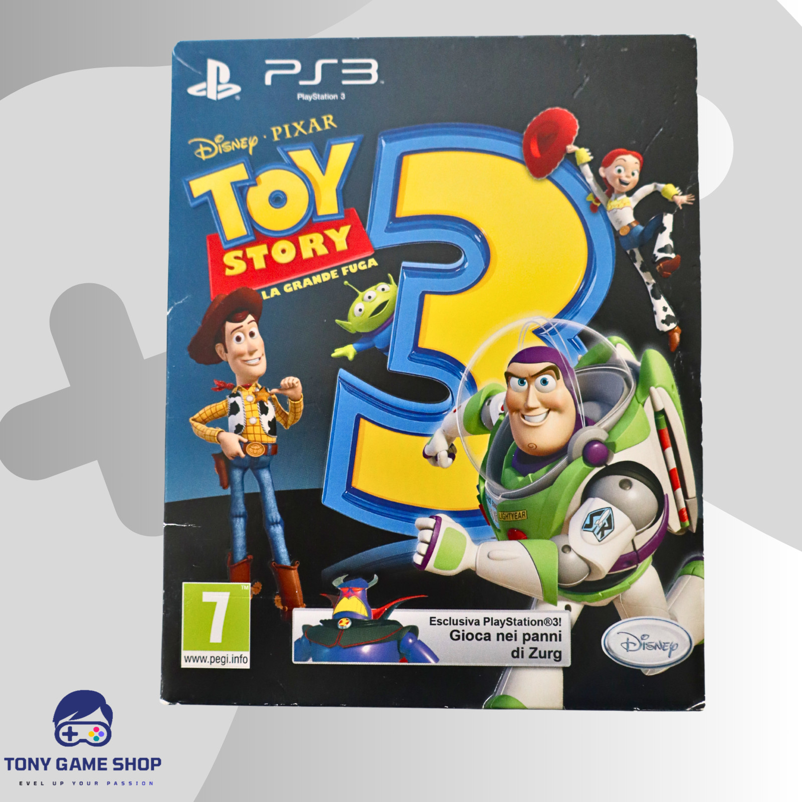 Toy Story 3 La Grande Fuga PS3 w/ Cardboard Italian Edition PlayStation 3 CIB