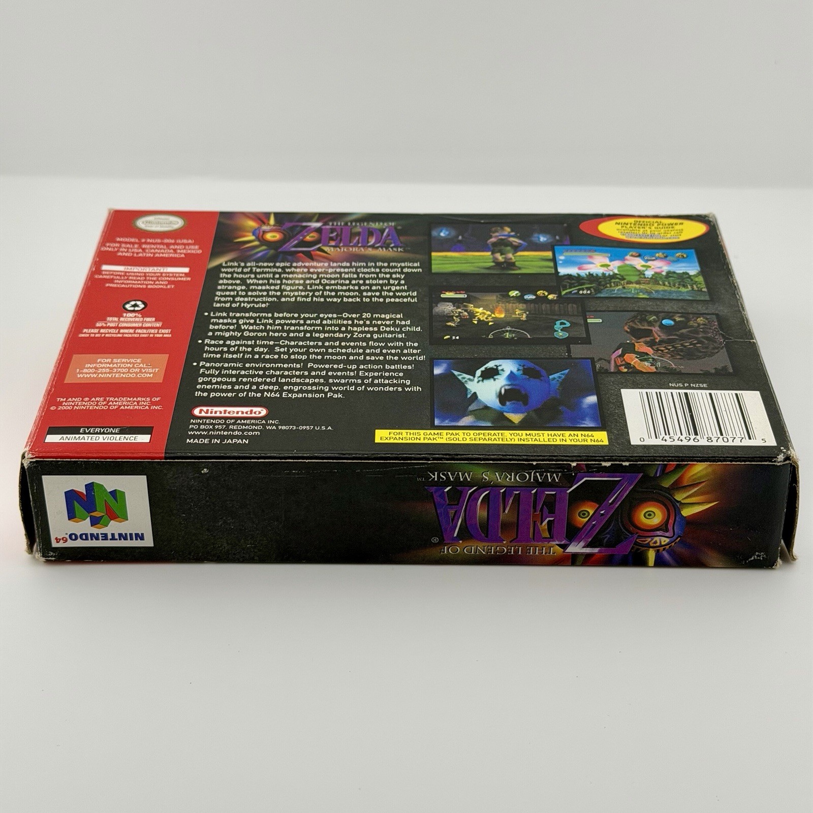 Legend of Zelda: Majora’s Mask Collector’s Edition Complete w/ Box & Manual N64