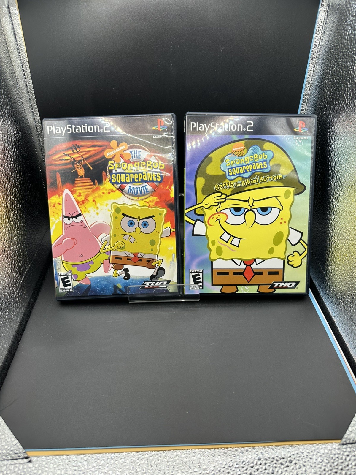 SpongeBob SquarePants: Happy Squared Double Pack PS2 CIB RARE TESTED Excellent