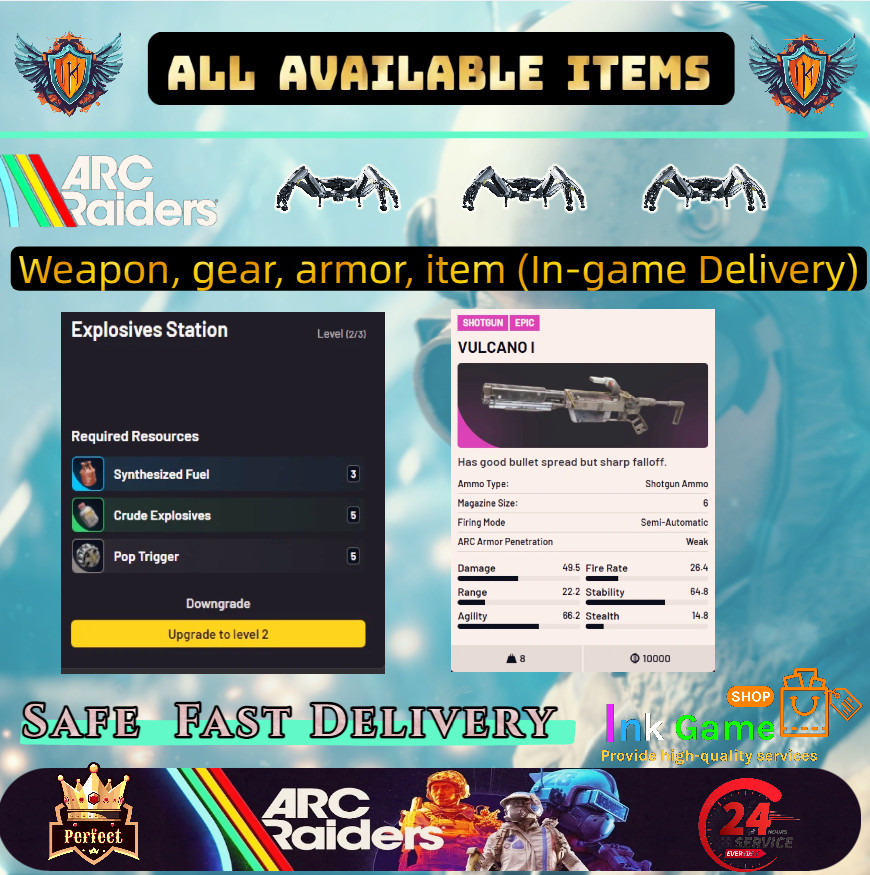 🔥 ARC RAIDERS ✨ Materials Coins Items for Project Expedition