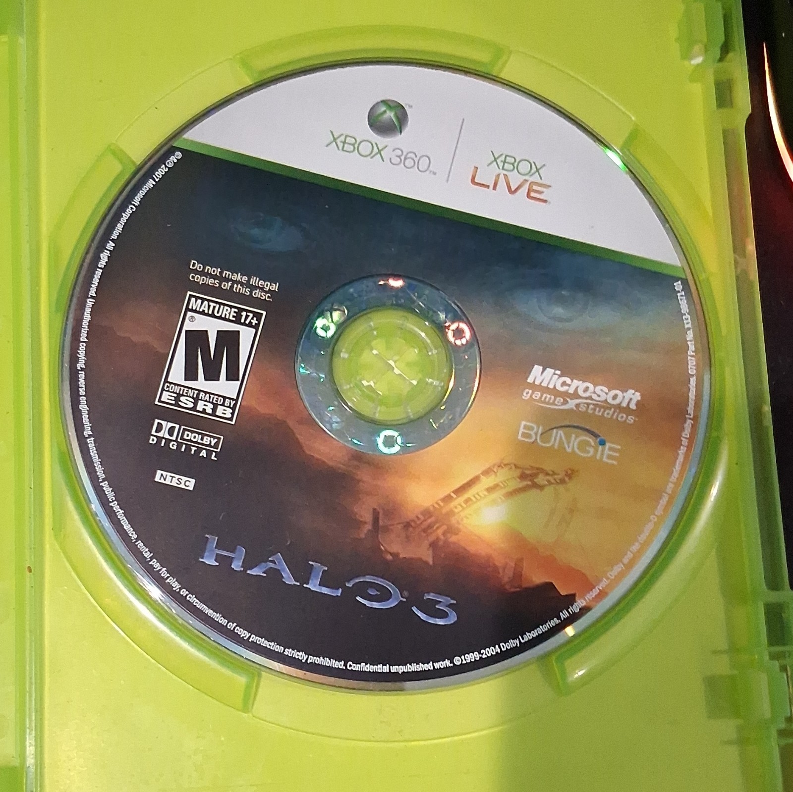 Microsoft Game Studios Halo 3 Xbox 360 Xbox Live Dolby Digital M NTSC-U/C